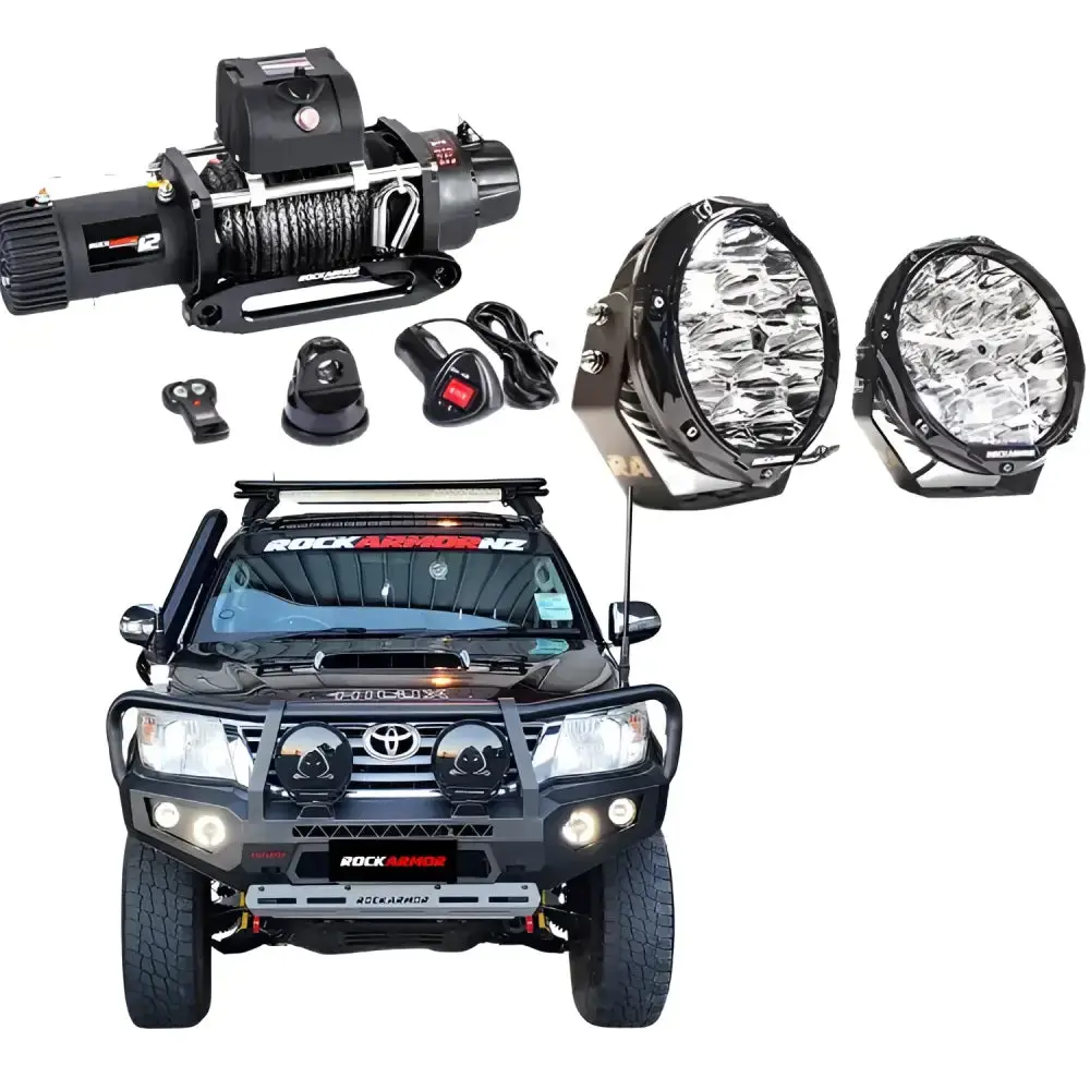 Toyota Hilux N70 2012-15 Rockarmor Gt Hoop Steel Bullbar Combo 1