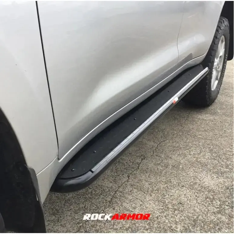 Toyota Landcruiser 200 Series 2007-2021 Rockarmor Steel Rockslider Side Steps 1