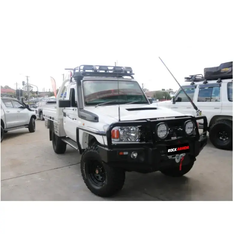 Toyota Landcruiser 76 / 79 Series 2007+ Single Cab 2 Door Rockarmor Steel Rockslider Side Steps 1