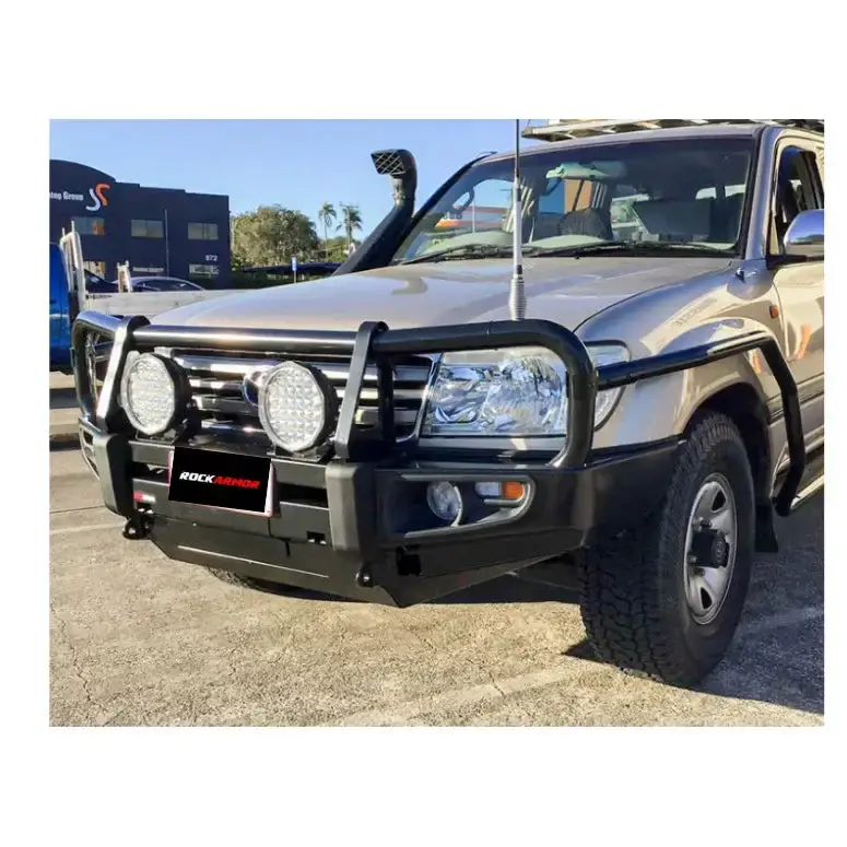 Toyota Landcruiser Fj100 Ifs 1998-2007 (Full Bar Replacement) And Lexus Rockarmor Premium Steel Bullbar 1