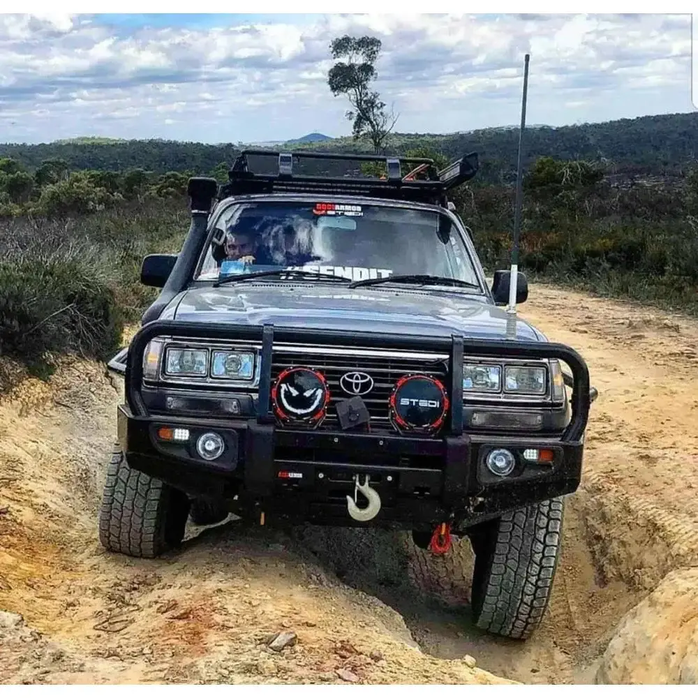 Toyota Landcruiser Fj80 1992-1997 (Full Bar Replacement) Rockarmr Premium Steel Bullbar 1