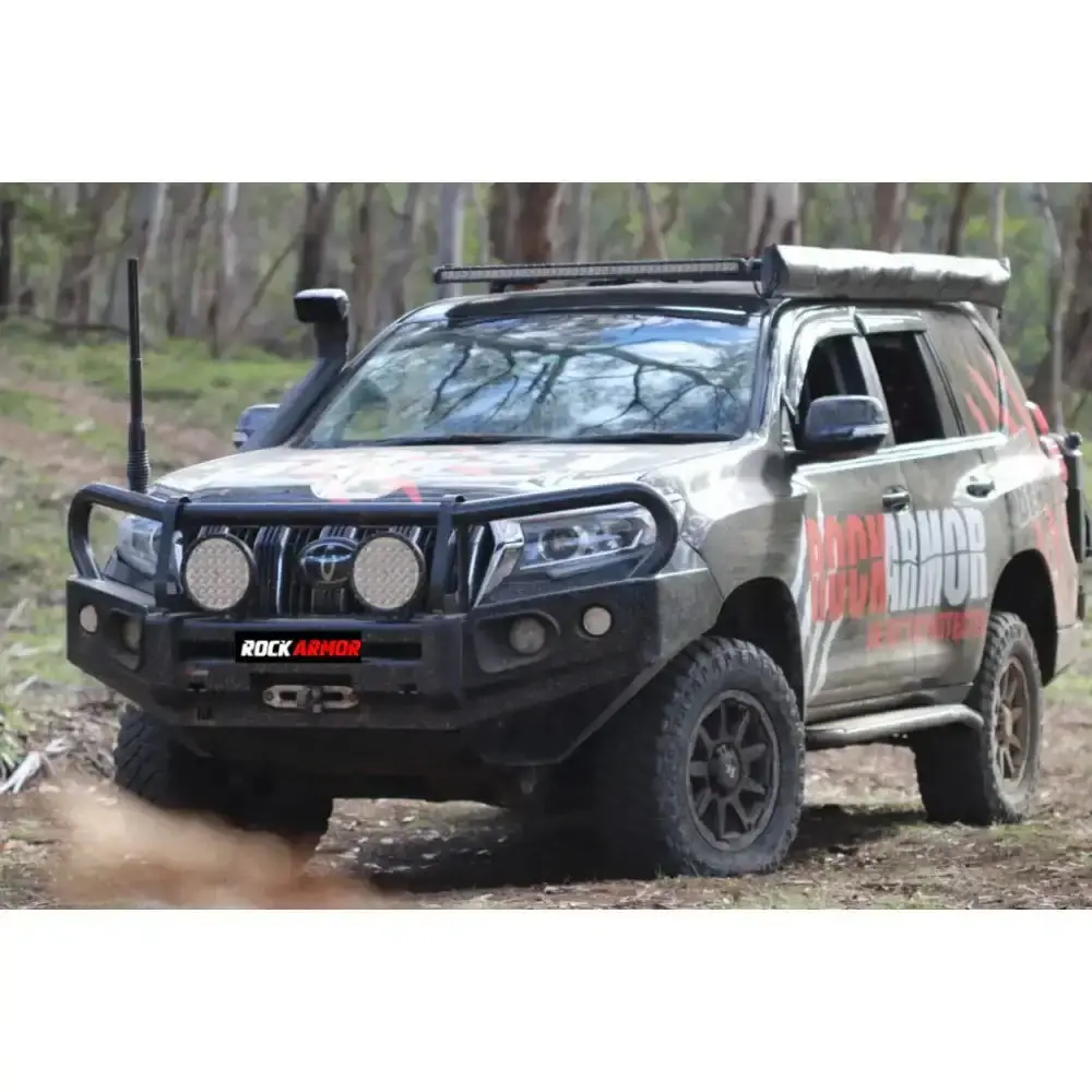 Toyota Prado Fj150 2018-Current (Full Bar Replacement) Rockarmor Elite Steel Bullbar 1