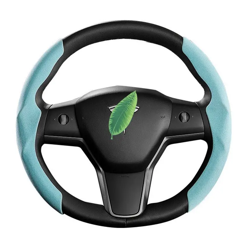 Ultra-Thin Alcantara Steering Wheel Cover For Model 3 / Y | Tesery 1