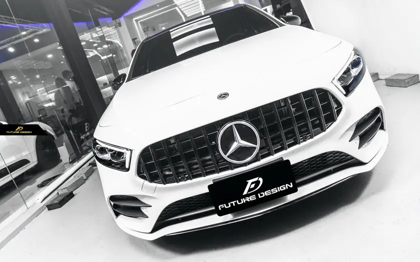Future Design Piano Gloss Finish Front Grille For Mercedes-Benz A-Class W177 1