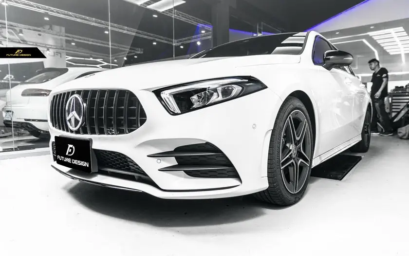 Future Design Piano Gloss Finish Front Grille For Mercedes-Benz A-Class W177 2