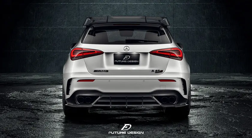 Future Design Carbon Fiber Rear Diffuser For Mercedes-Benz A-Class W177 1