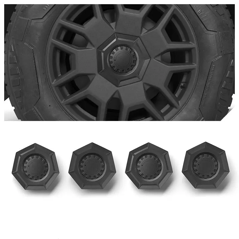 Wheel Center Hub Caps For Cybertruck (4 Pcs) 1