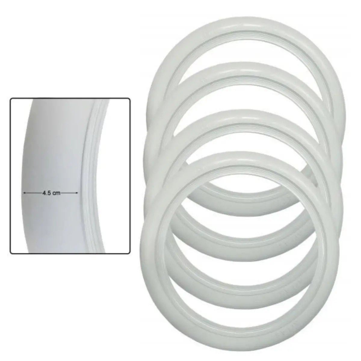 White Wall Inserts 17" Set 1