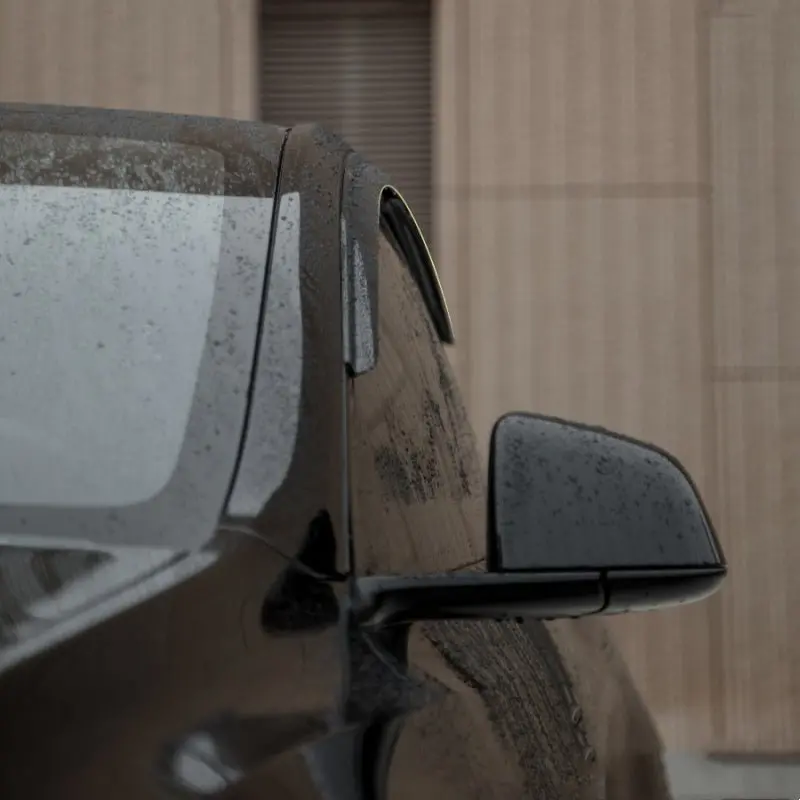 Window Visor Rain Guards For Model 3/Y | 4-Piece Set | 3M Adhesive 1