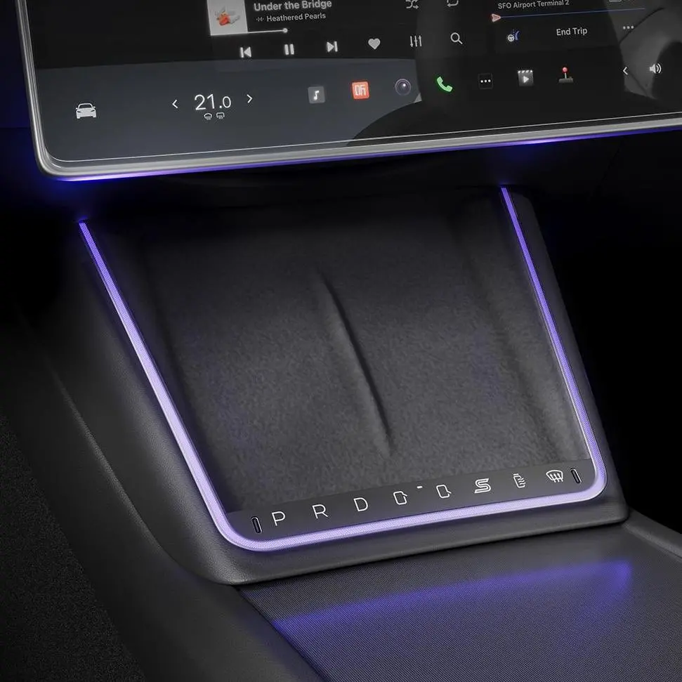 Tesery Wireless Charging Smart Button With Ambient Light For Model 3 Highland / Y Juniper 1
