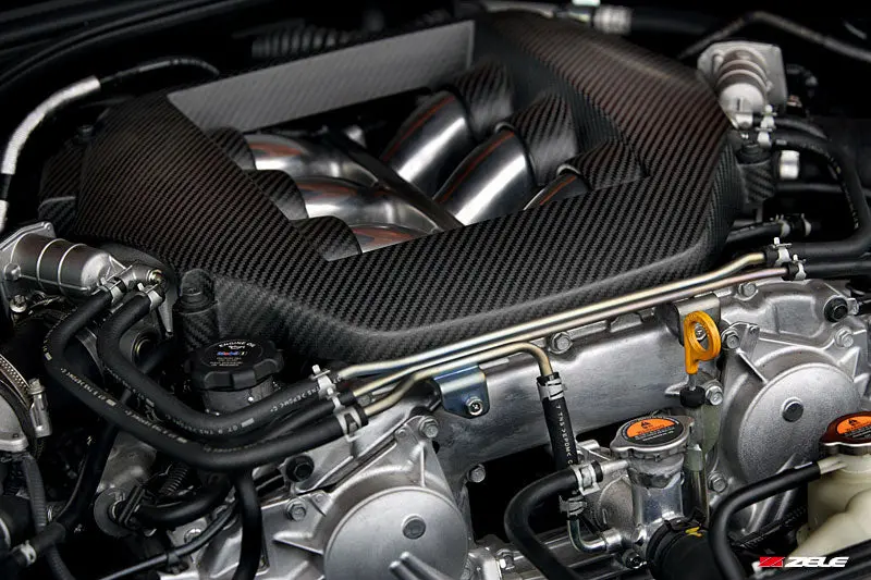 Nissan Gtr R35 Zele Style Carbon Fiber Engine Cover 1
