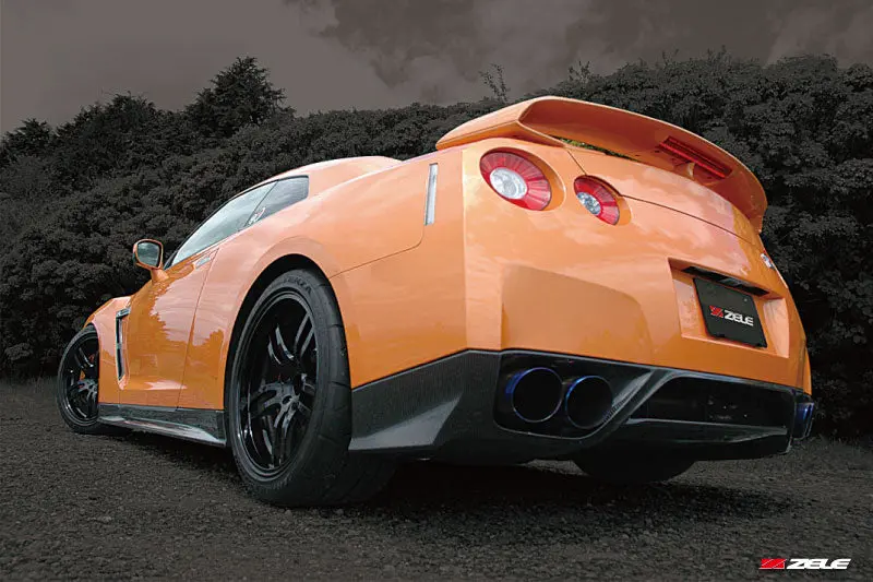 Nissan Gtr R35 Zele Carbon Fiber Rear Under Spoiler 1
