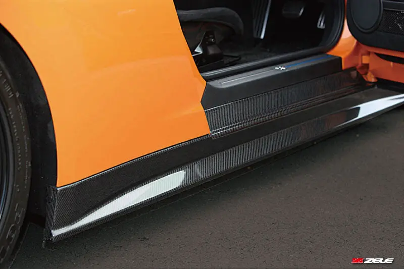 Zele Nissan Gtr R35 Carbon Fiber Side Skirt Set 1