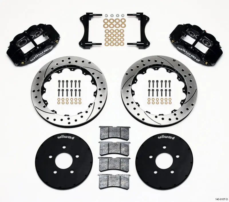 Wilwood Narrow Superlite 6R Front Brake Hat Kit — 12.88" Drilled Rotor, 1994–2004 Mustang 1
