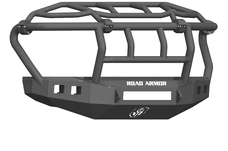 Road Armor Stealth Wide Fender Flare Front Bumper – Intimidator Guard Included, Textured Black, For 2017–2020 Ford F-250 1