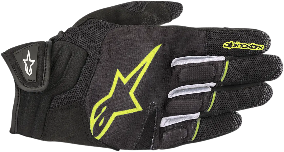 Alpinestars Atom Gloves – Black/Yellow, Size 2Xl (Model 3574018-155-2X) 1