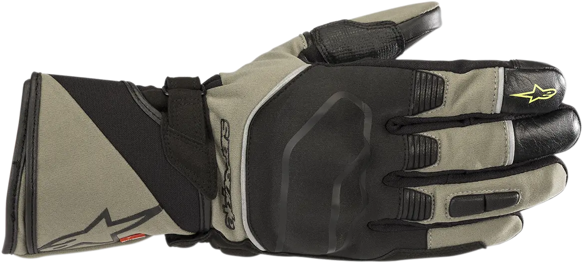 Alpinestars Andes Touring Outdry Gloves – Military Green/Black, Size Large 1
