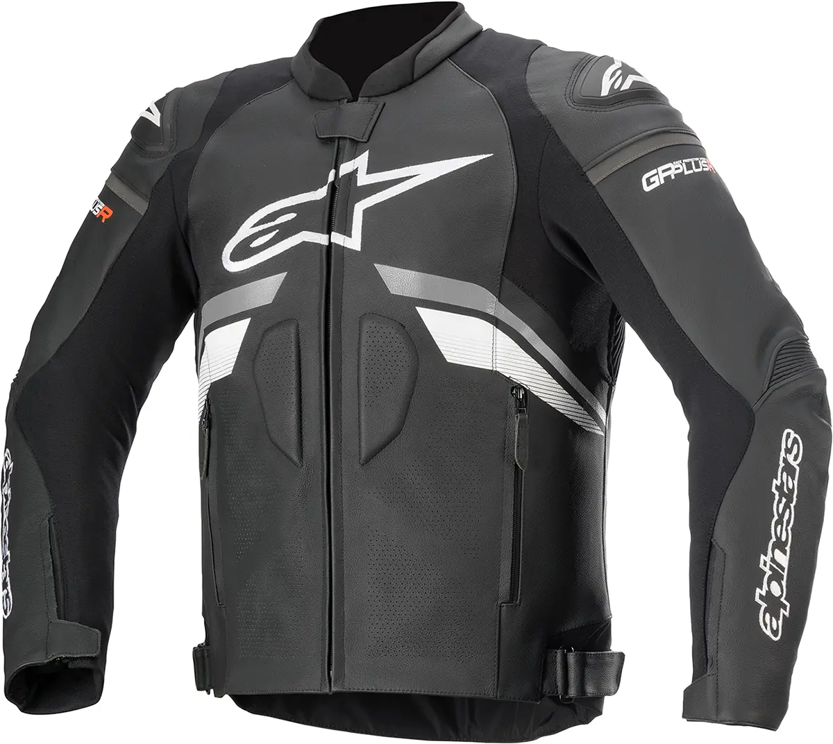 Alpinestars Gp Plus R V3 Leather Motorcycle Jacket – Black/Gray/White, Us 48 / Eu 58 (Model 3100620-102-58) 1