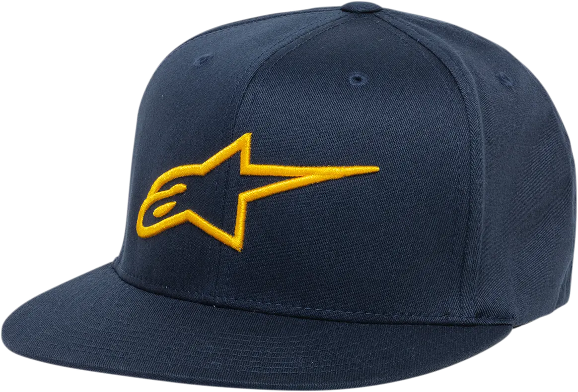 Alpinestars Ageless Flat Bill Cap – Navy & Gold, Large/Xl Fit (Model 1035810157059Lx) 1