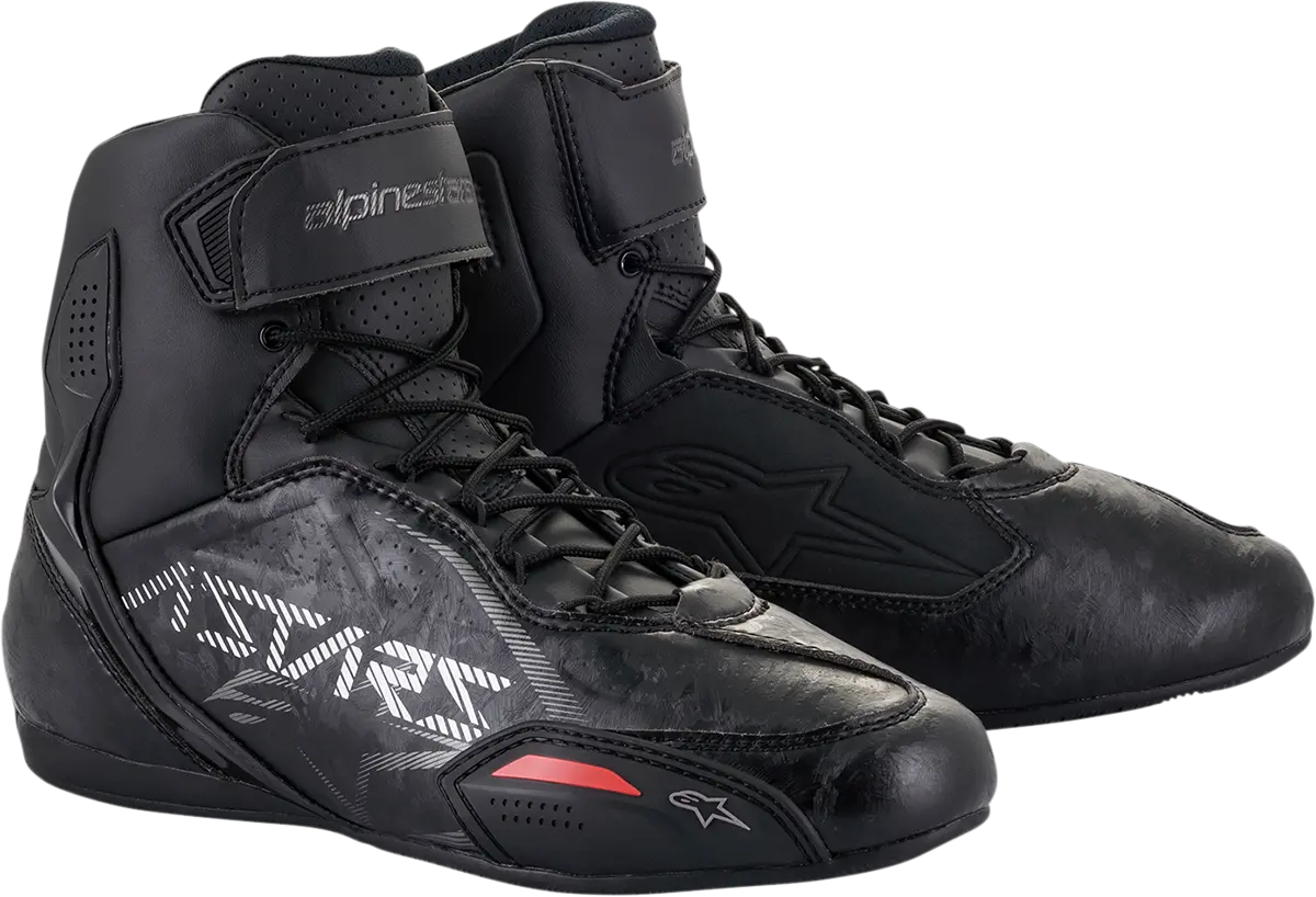 Alpinestars Faster-3 Motorcycle Shoes – Black/Gunmetal, Us Size 11.5 (Model 2510219-1101115) 1