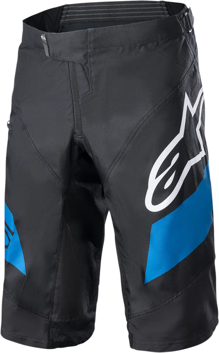 Alpinestars Racer Shorts – Black/Blue, Size Us 28 (Model 1722919-1078-28) 1