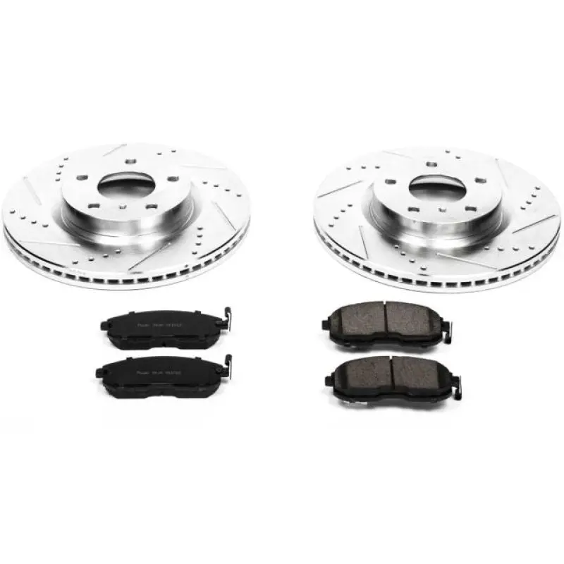 Power Stop Z23 Evolution Sport Brake Kit – Front, For 2003–2005 Infiniti G35 1