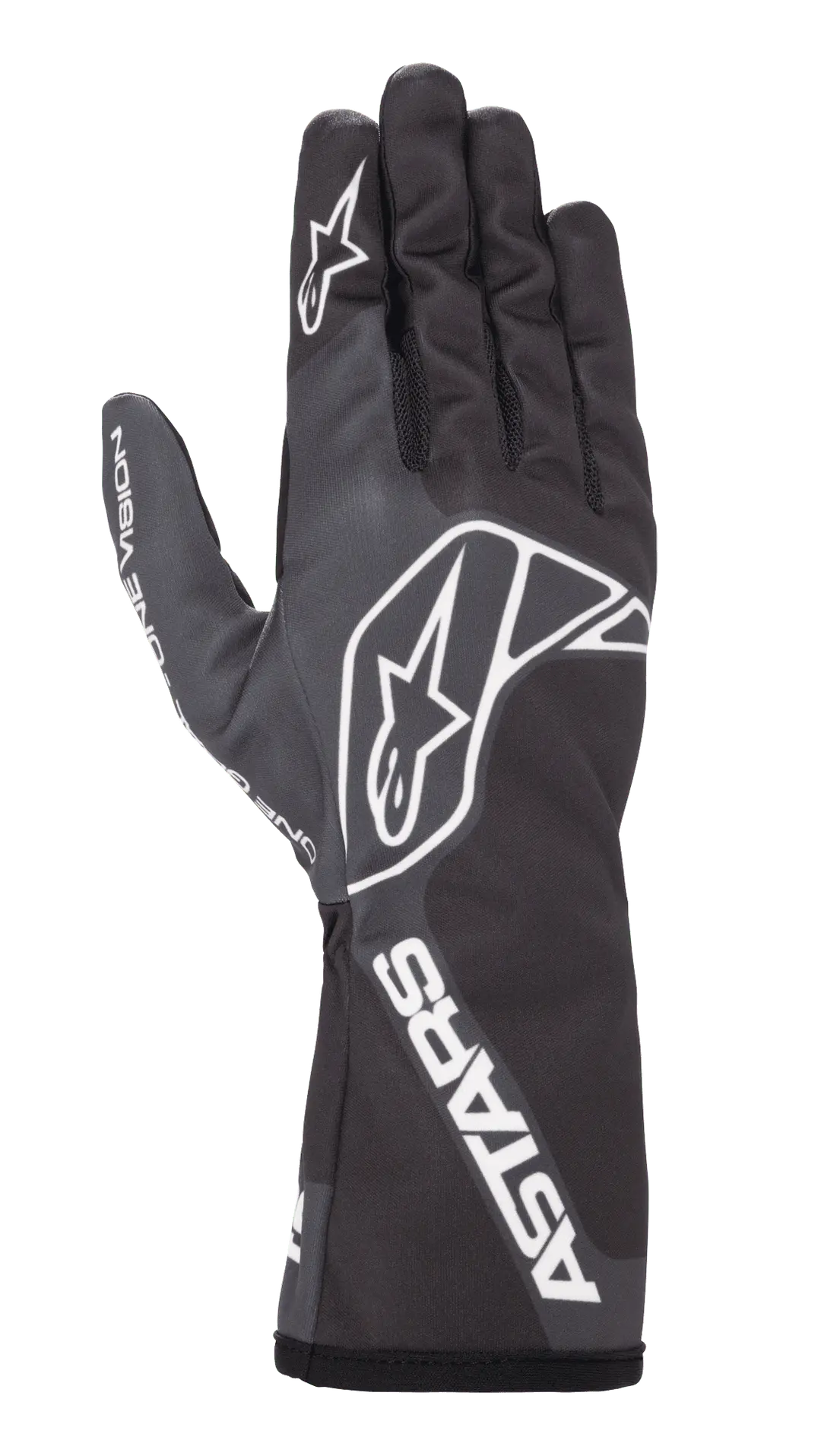 Alpinestars Tech-1 K Race V2 Gloves – Black/Tar Gray, One Vision Gl Design 1