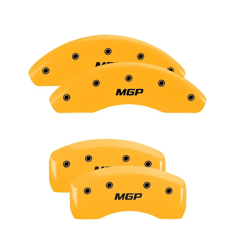 Mgp 4 Caliper Covers Engraved Front & Rear Mgp Yellow Finish Black Characters 2018 Kia Optima 1