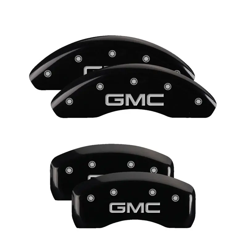 Mgp Engraved Caliper Cover Set – Front & Rear, Black Anodized Finish For 2019 Gmc Terrain 1