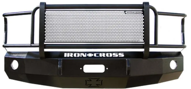 Iron Cross Heavy-Duty Grill Guard – Gloss Black, For 2003–2006 Gmc Sierra 1500 1