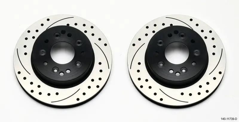 Wilwood Drilled Rear Brake Rotor Kit For 1965–1982 Corvette C2 And C3 Models 1