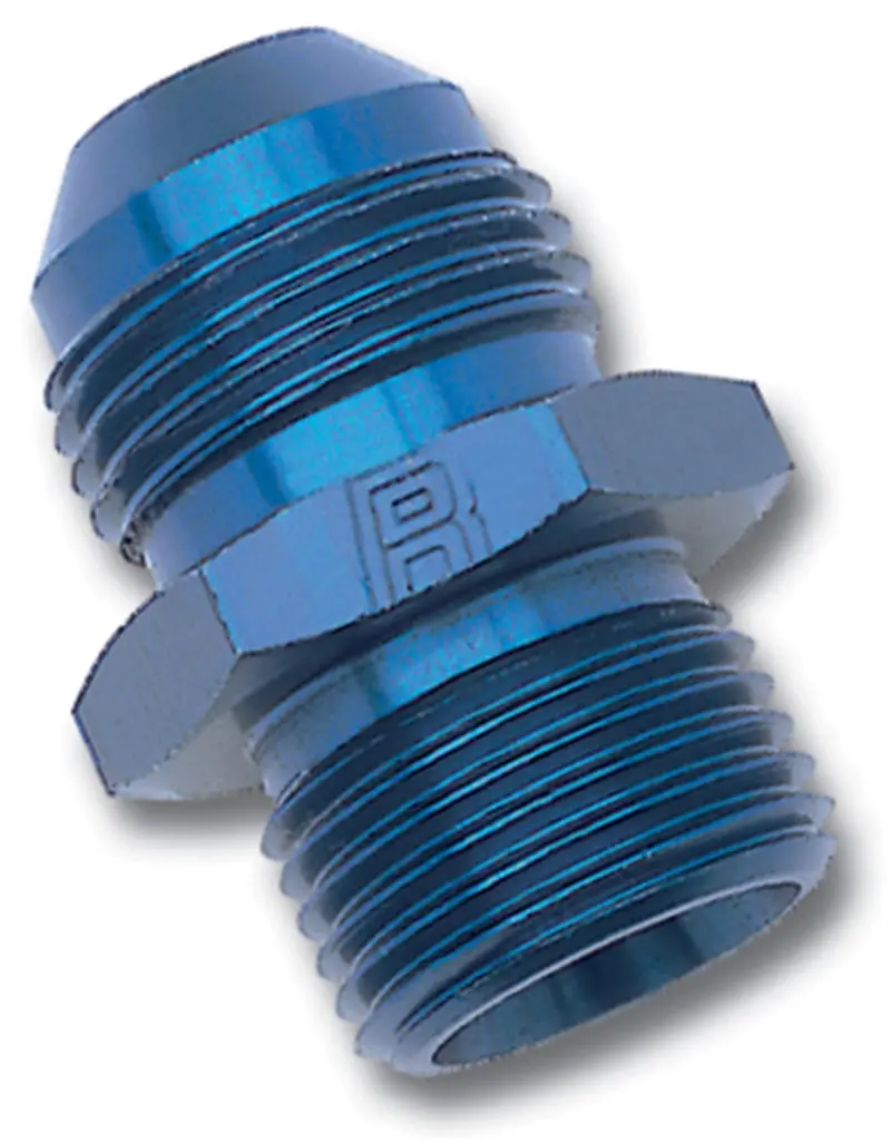 Russell Performance -8 An To 16Mm X 1.5 Metric Flare Adapter – Blue Finish 1