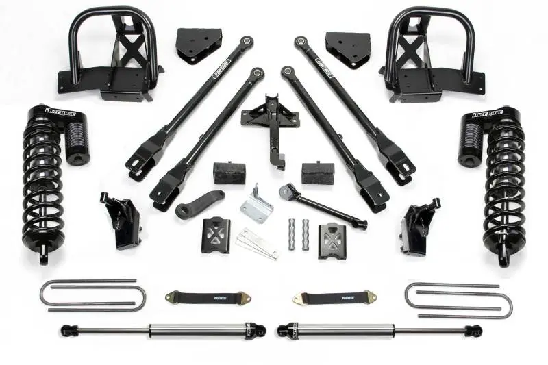 Fabtech 6-Inch 4-Link Lift System With Dual-Adjustable Coilovers And Rear Shocks For 2005–2007 Ford F-250 4Wd (With Overload Springs) 1