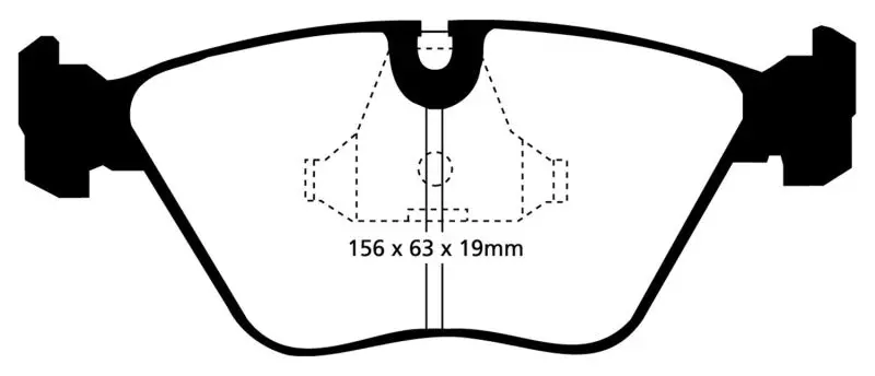 Ebc Redstuff Front Brake Pads – High-Friction Compound For 1992–1995 Bmw E36 M3 3.0L 1