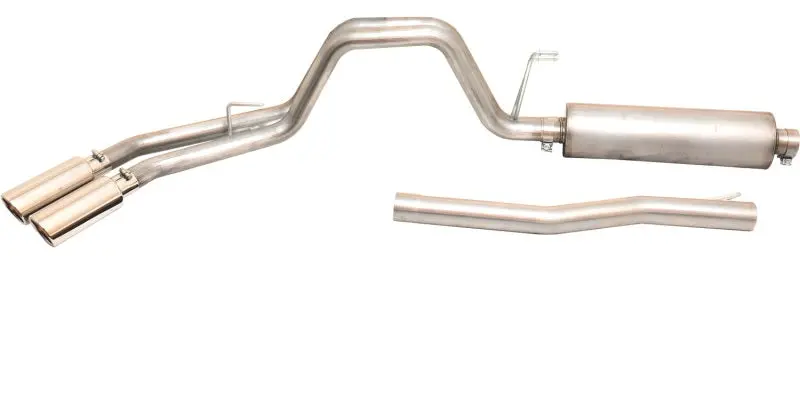 Gibson Stainless Steel Cat-Back Dual Sport Exhaust System For 2020 Ford F-250 Super Duty Crew Cab With 96-Inch Bed And 7.3L Engine 1
