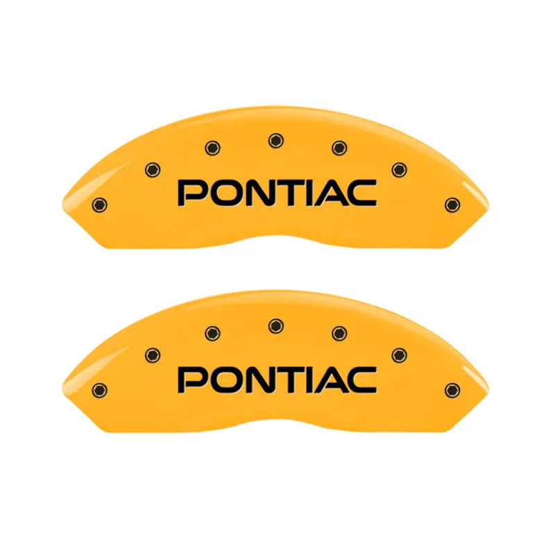 Mgp Engraved Caliper Covers – Front (Pontiac) & Rear (Gxp), Yellow Finish For 2007 Solstice 1