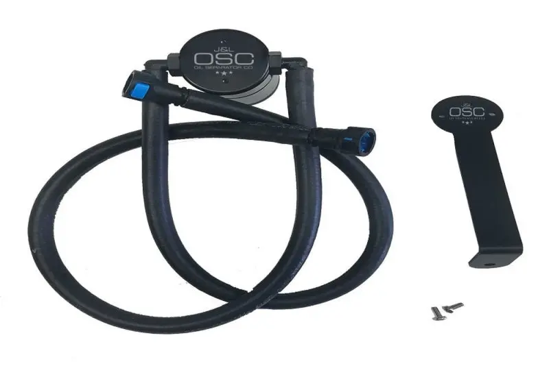 J&L Oil Separator For 2012–2015 Chevrolet Camaro Zl1 (6.2L) – Passenger Side, 3.0" Canister, Black Anodized 1