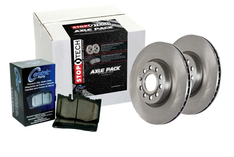 Centric Oe-Grade Front Brake Replacement Kit – Includes Rotors And Pads For Two Wheels 1