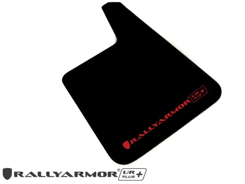 Rally Armor Ur Plus Universal Mud Flaps – Black With Red Logo, No Mounting Hardware Included 1