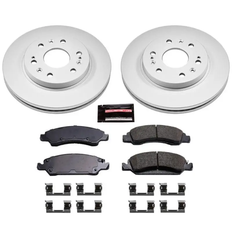 Power Stop Z17 Evolution Brake Kit – Front Geomet-Coated System For 2008–2019 Cadillac Escalade 1