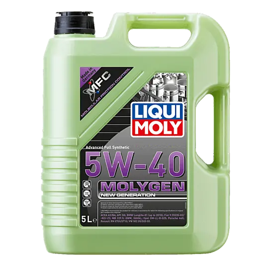 Liqui Moly Molygen New Generation 5W-40 Full Synthetic Motor Oil – 5-Liter Bottle 1