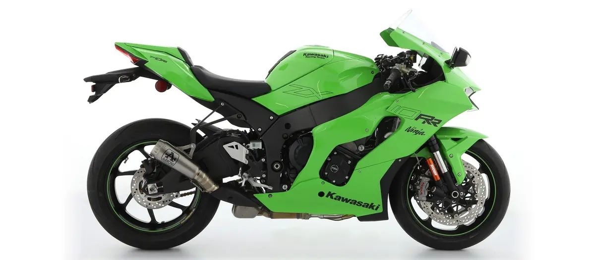 Arrow Titanium Pro-Race Slip-On Exhaust For 2021+ Kawasaki Zx-10R And Zx-10Rr Motorcycles 1