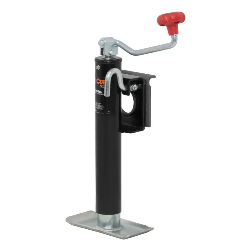 Curt Bracket-Mount Swivel Trailer Jack With Top Handle – 2000 Lb Capacity, 10″ Travel 1