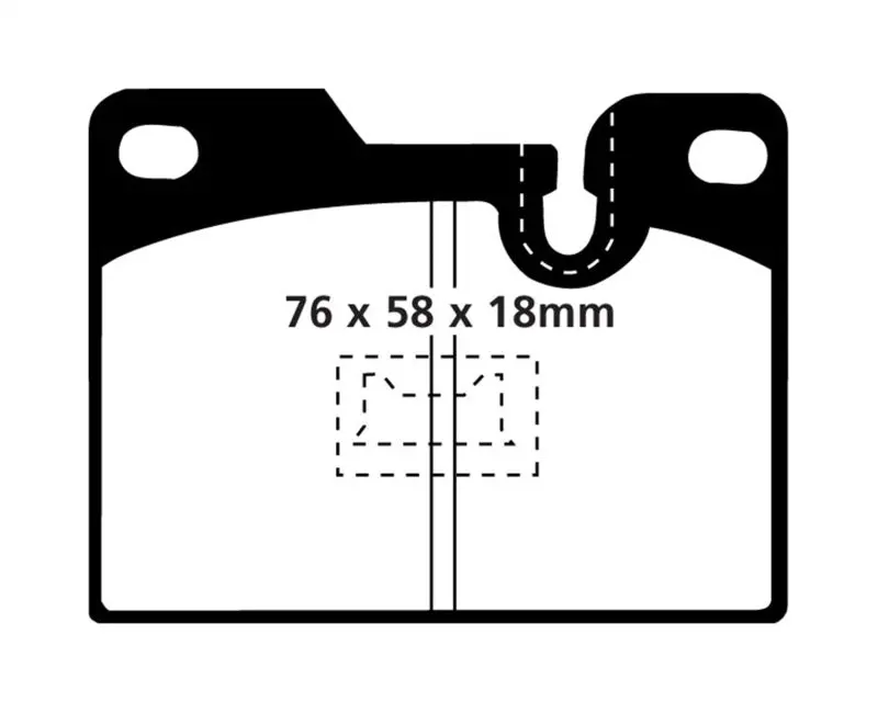 Ebc Yellowstuff Rear Brake Pads For 1979–1988 Porsche 924 2.0L Turbo 1