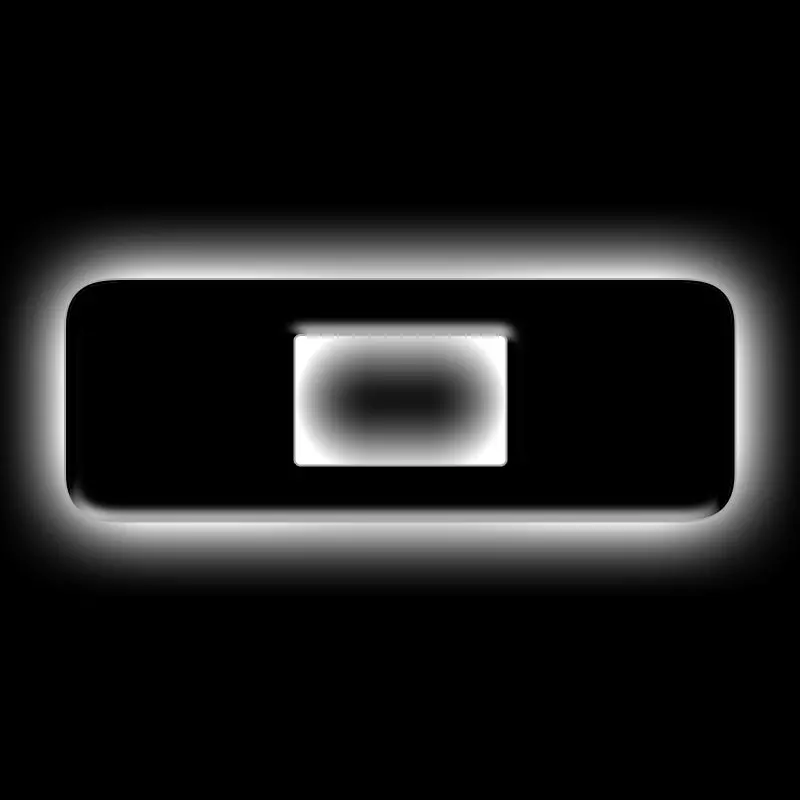 Oracle Lighting Universal Illuminated Led Letter Badges - Matte Black Surface Finish - O 1