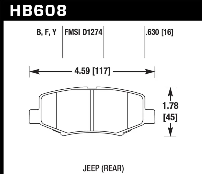 Hawk Lts Street-Oriented Brake Pads – Performance Friction Compound 1