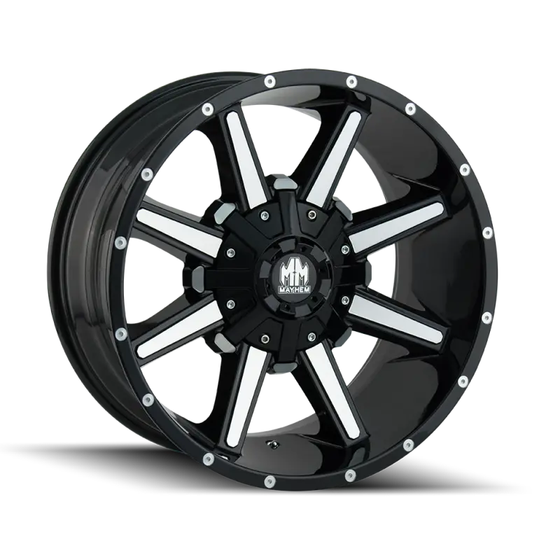 Mayhem Arsenal Forged Wheel – 20×9", 8×180 Bolt Pattern, +18Mm Offset, 124.1Mm Hub Bore, Black/Machined Face 1