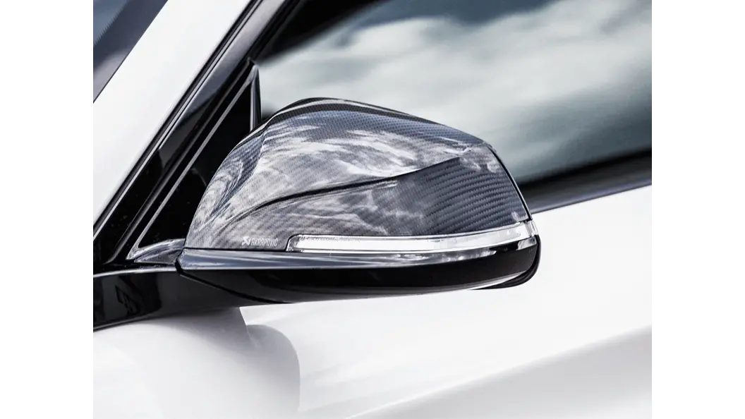 Akrapovič Carbon Fiber Mirror Caps – Compatible With 2016–2021 Bmw M2 (F87) And M240I 1