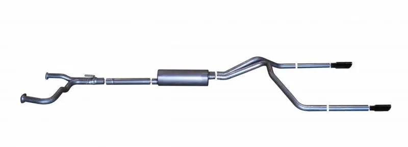 Gibson Black Elite Cat-Back Dual Exhaust System For 2004–2009 Nissan Titan Le 5.6L 1