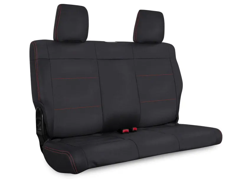 Prp Rear Seat Cover For 2011–2012 Jeep Wrangler Jk (2-Door) – Black With Red Stitching 1